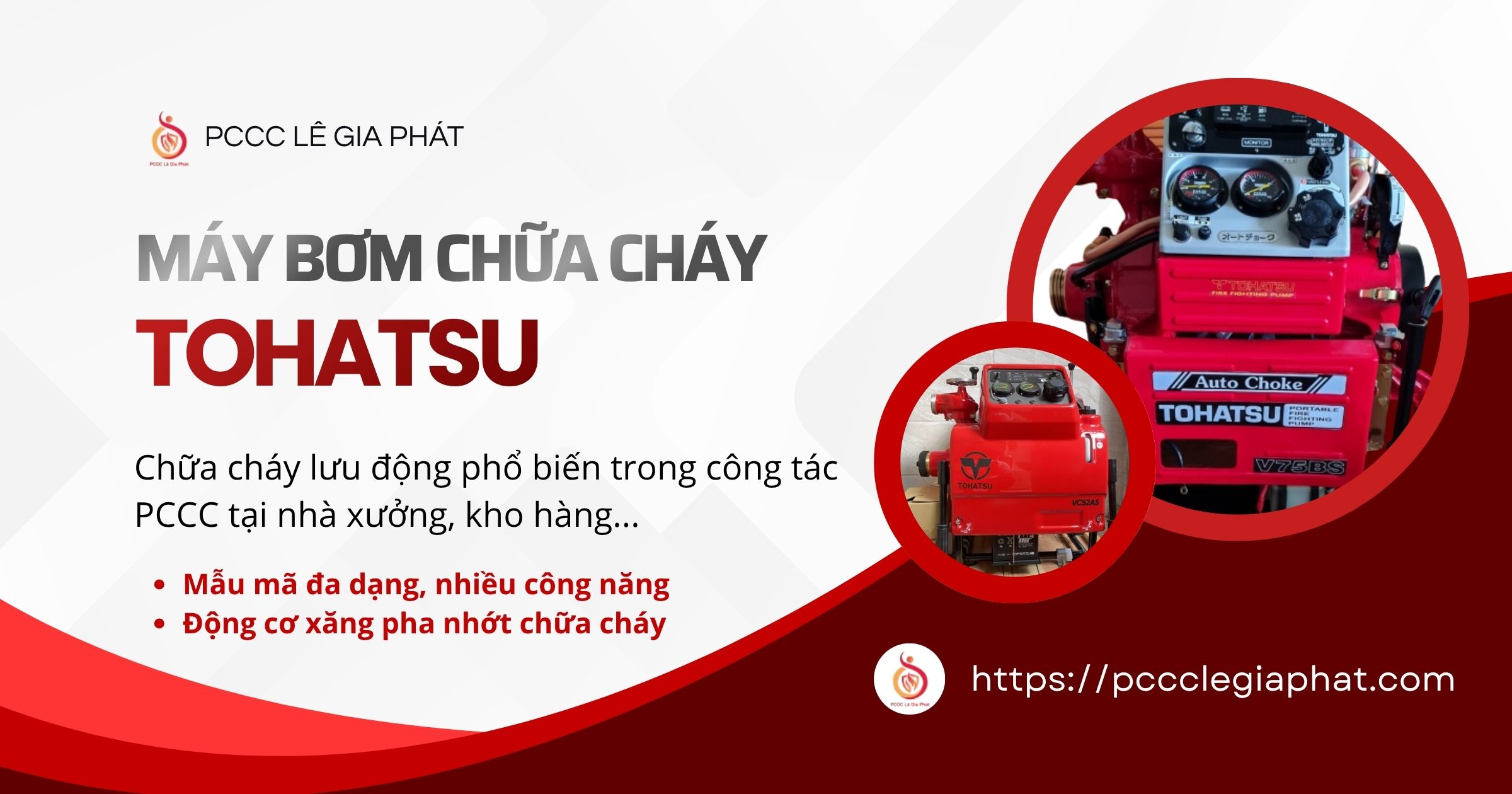 Máy chữa cháy Tohatsu phân phối chính hãng tại Lê Gia Phát