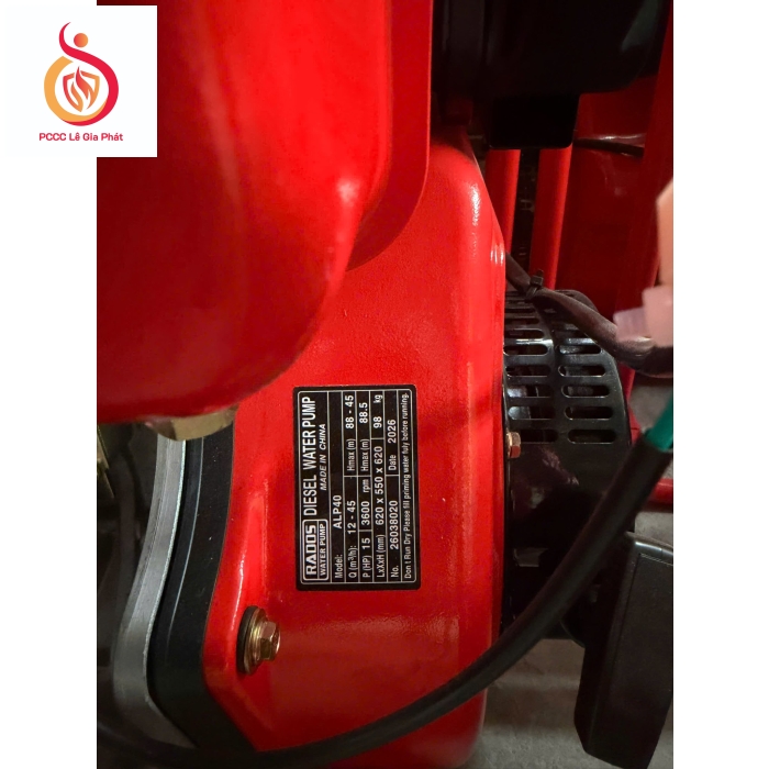 Máy Bơm Chữa Cháy Diesel 15HP
